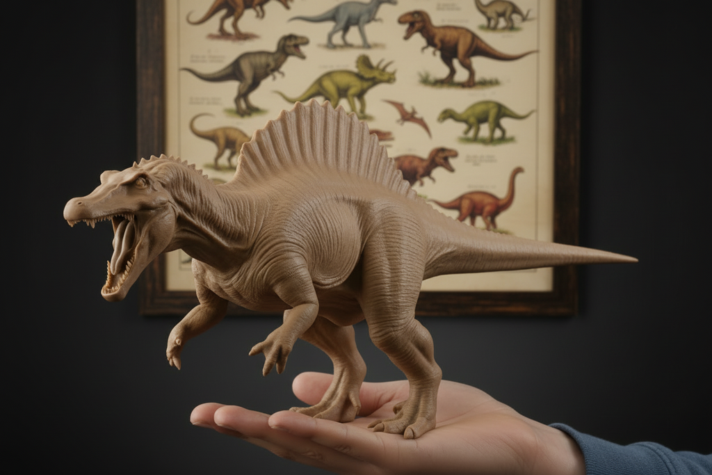 Spinosaurus Dinosaur Model | 3D Printed Miniature | Realistic Dino Figure | Desk Display Collectible | Gift for Dinosaur Lovers