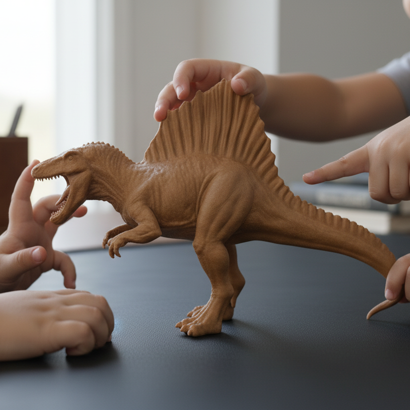 Spinosaurus Dinosaur Model | 3D Printed Miniature | Realistic Dino Figure | Desk Display Collectible | Gift for Dinosaur Lovers