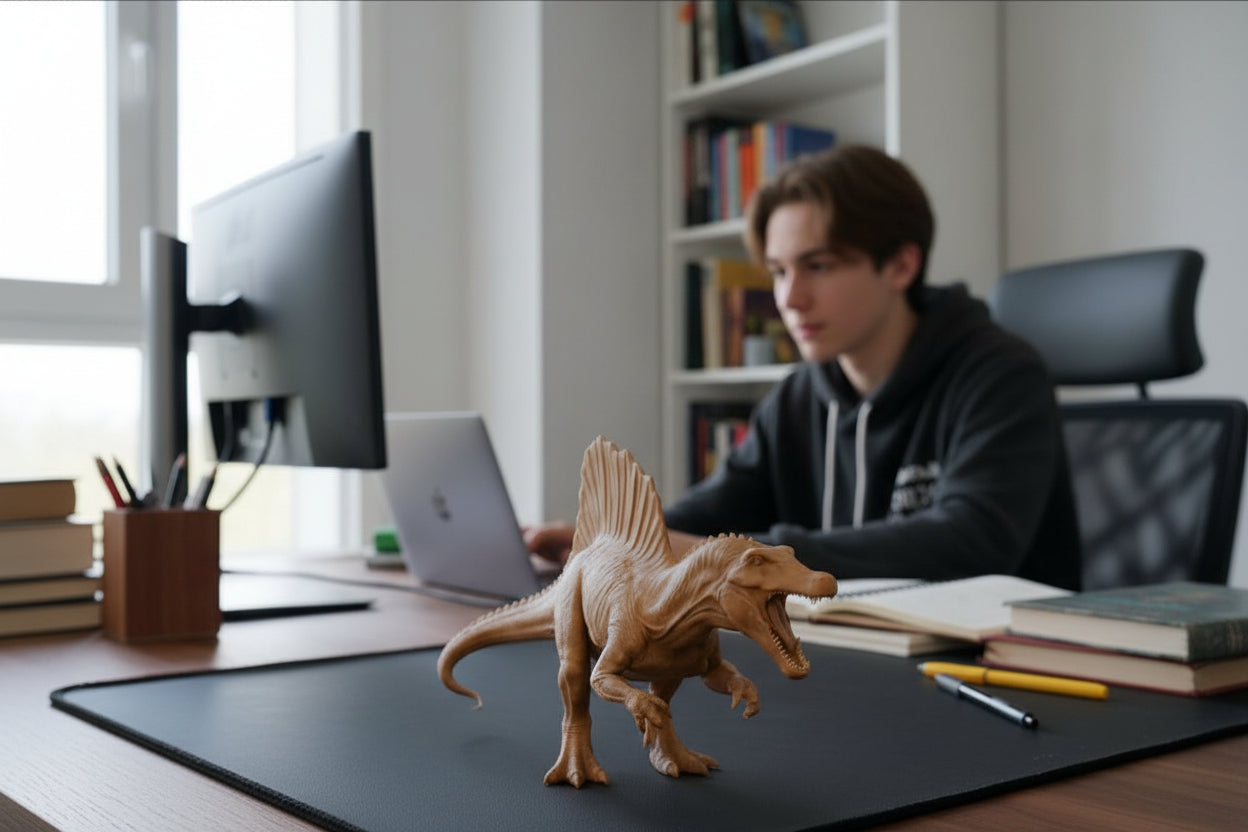 Spinosaurus Dinosaur Model – 3D Printed Prehistoric Sculpture in PLA & Smooth Nylon | Detailed Collectible | Various Colors