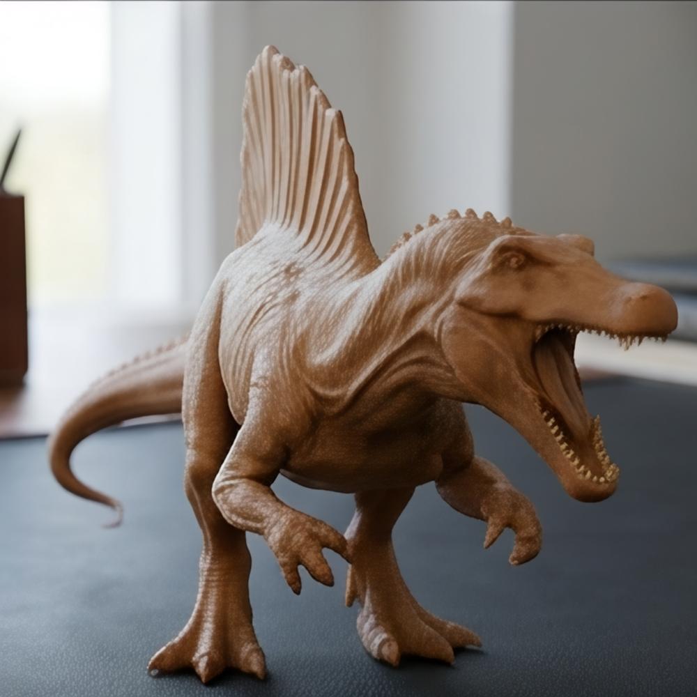 Spinosaurus Dinosaur Model – 3D Printed Prehistoric Sculpture in PLA & Smooth Nylon | Detailed Collectible | Various Colors