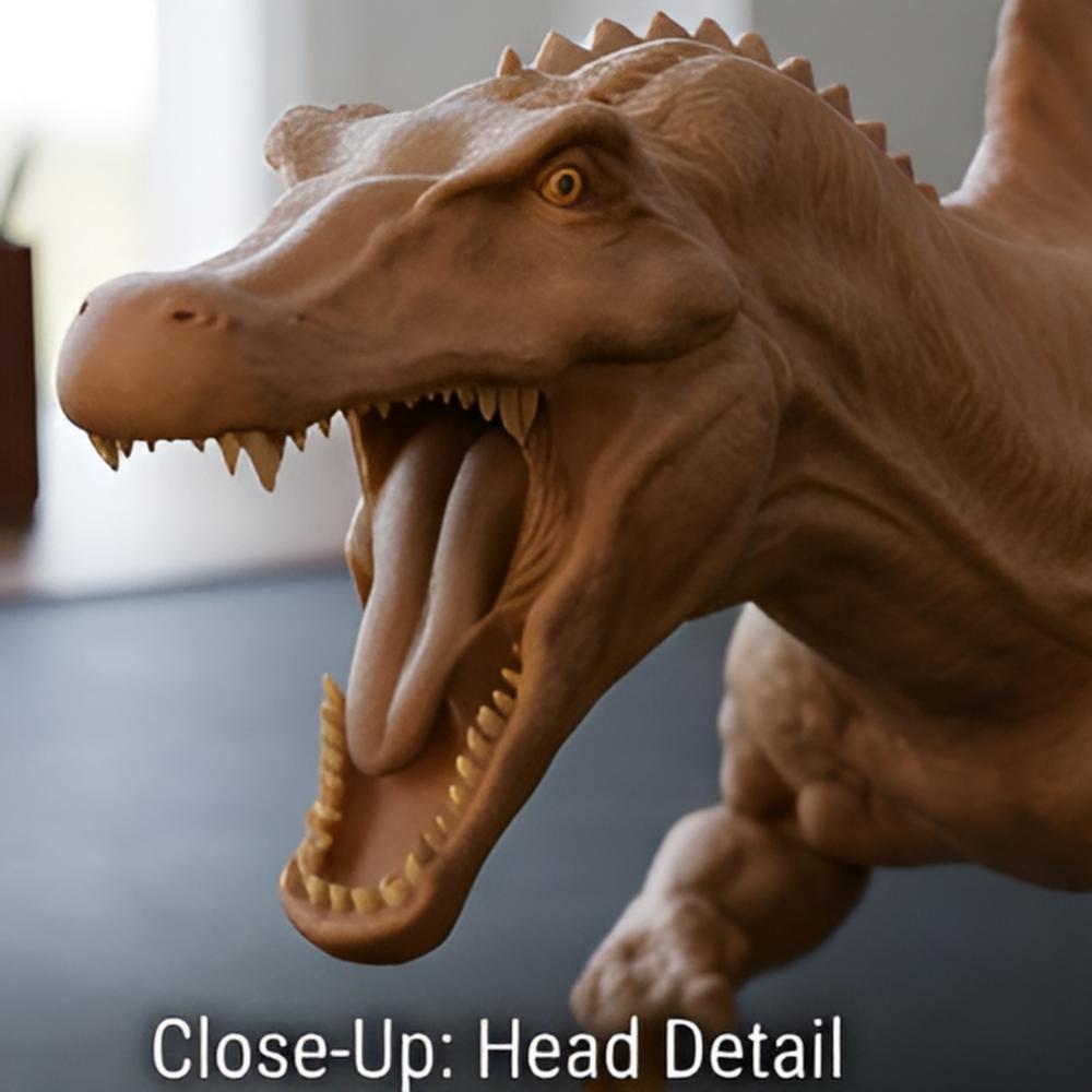 Spinosaurus Dinosaur Model – 3D Printed Prehistoric Sculpture in PLA & Smooth Nylon | Detailed Collectible | Various Colors