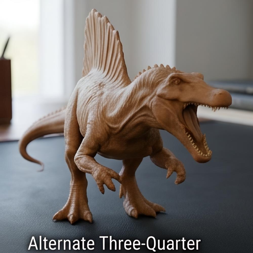 Spinosaurus Dinosaur Model – 3D Printed Prehistoric Sculpture in PLA & Smooth Nylon | Detailed Collectible | Various Colors