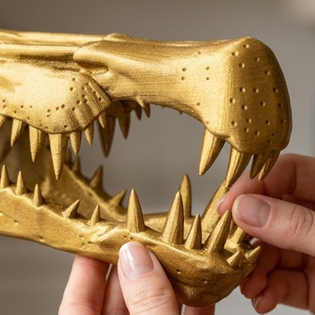 Spinosaurus Skull 250mm | 3D Printed Dinosaur Skull Replica | Collectible Prehistoric Sculpture