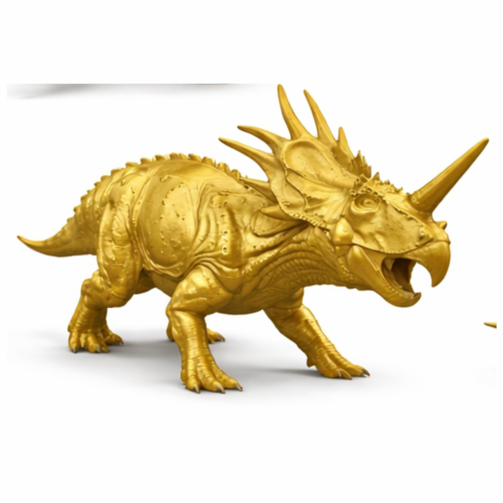 Styracosaurus Dinosaur 3D Print (130mm) – Detailed Horned Dino Model – PLA, Nylon, Resin, TPU Options – Desk Decor Gift