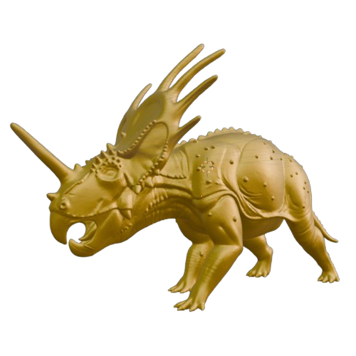 Styracosaurus Dinosaur 3D Print (130mm) – Detailed Horned Dino Model – PLA, Nylon, Resin, TPU Options – Desk Decor Gift