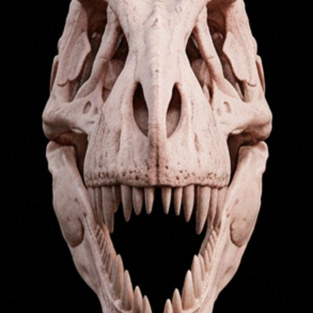 T-Rex Large Replica Skull 3D Print – Tyrannosaurus Rex Model – Highly Detailed Dinosaur Skull – PLA Resin Nylon – Prehistoric Decor Gift