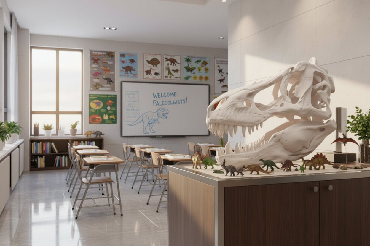 T-Rex Skull 250mm | 3D Printed Tyrannosaurus Rex Skull Replica | Collectible Prehistoric Sculpture