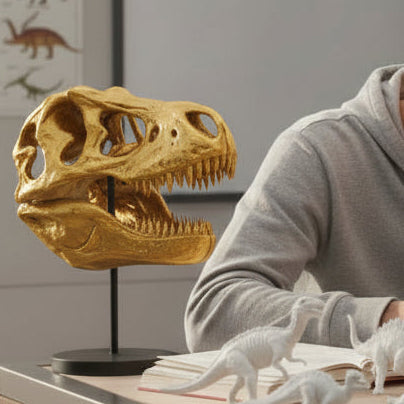 T-Rex Skull 250mm | 3D Printed Tyrannosaurus Rex Skull Replica | Collectible Prehistoric Sculpture