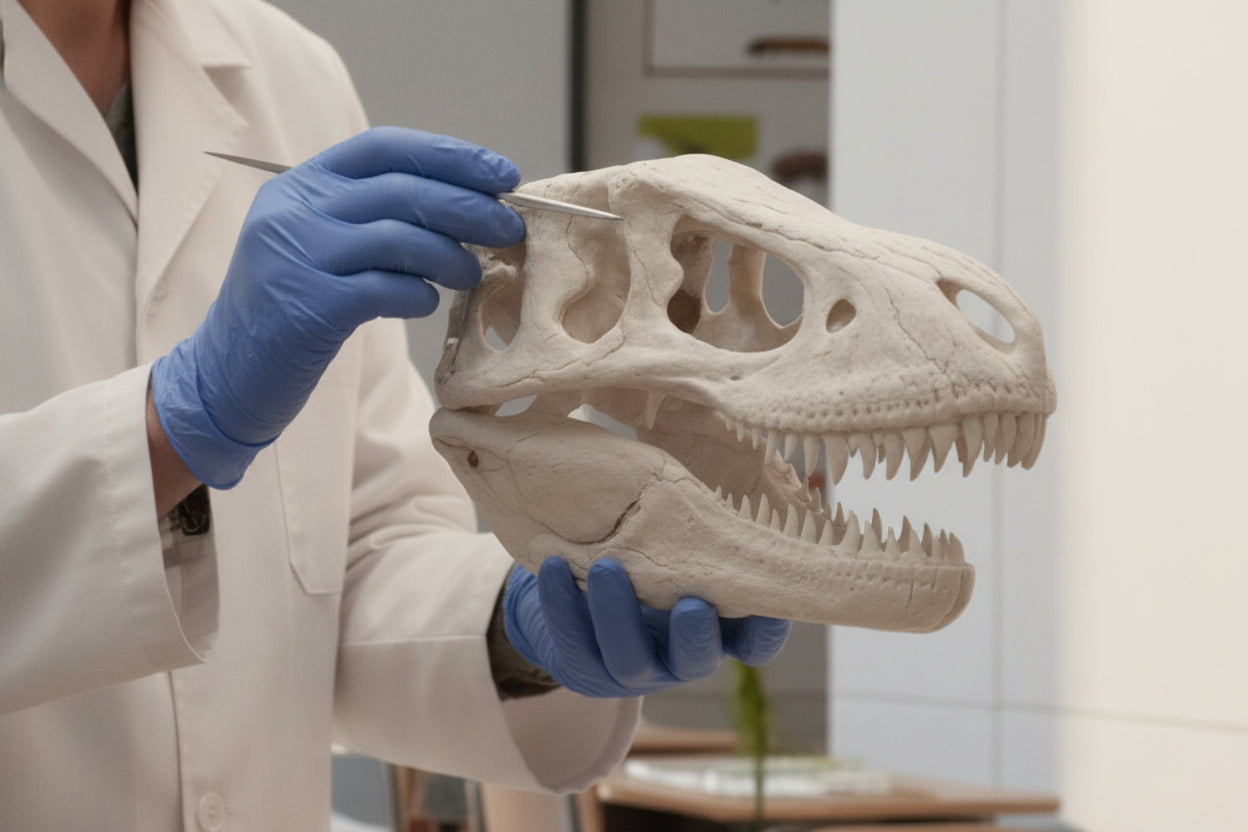 T-Rex Large Replica Skull 3D Print – Tyrannosaurus Rex Model – Highly Detailed Dinosaur Skull – PLA Resin Nylon – Prehistoric Decor Gift