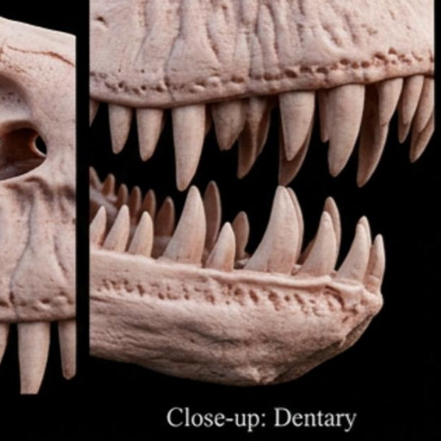 T-Rex Large Replica Skull 3D Print – Tyrannosaurus Rex Model – Highly Detailed Dinosaur Skull – PLA Resin Nylon – Prehistoric Decor Gift