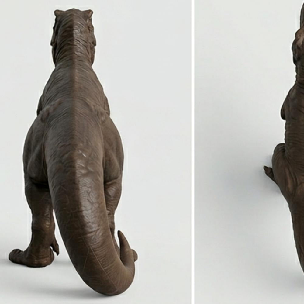 Tyrannosaurus Dinosaur Model – 3D Printed T-Rex Sculpture in PLA & Smooth Nylon | Various Colors | Detailed Prehistoric Collectible