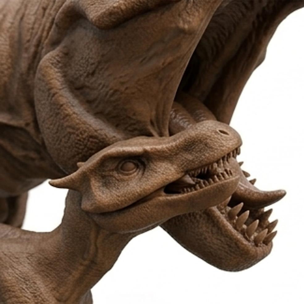T-Rex Dinosaur Pair 3D Print (130mm) – Adult & Baby Tyrannosaurus Rex – PLA, Nylon, Resin, TPU – Detailed Dino Model Gift