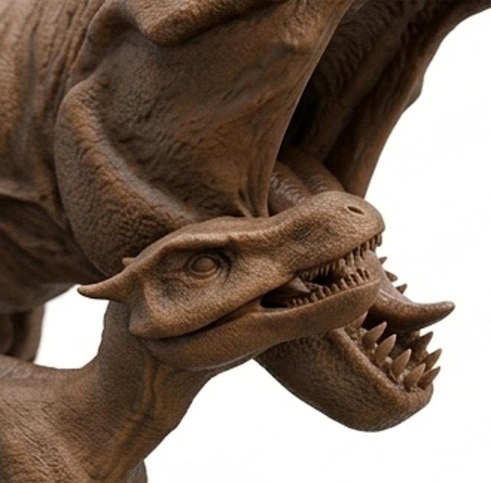 T-Rex Dinosaur Pair 3D Print (130mm) – Adult & Baby Tyrannosaurus Rex – PLA, Nylon, Resin, TPU – Detailed Dino Model Gift