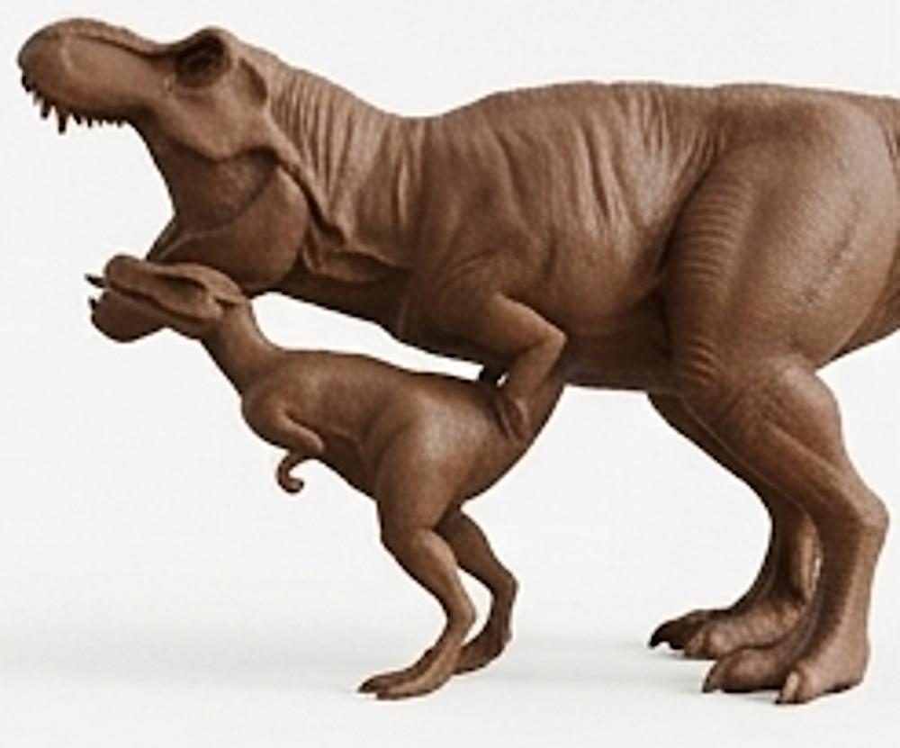 T-Rex Dinosaur Pair 3D Print (130mm) – Adult & Baby Tyrannosaurus Rex – PLA, Nylon, Resin, TPU – Detailed Dino Model Gift