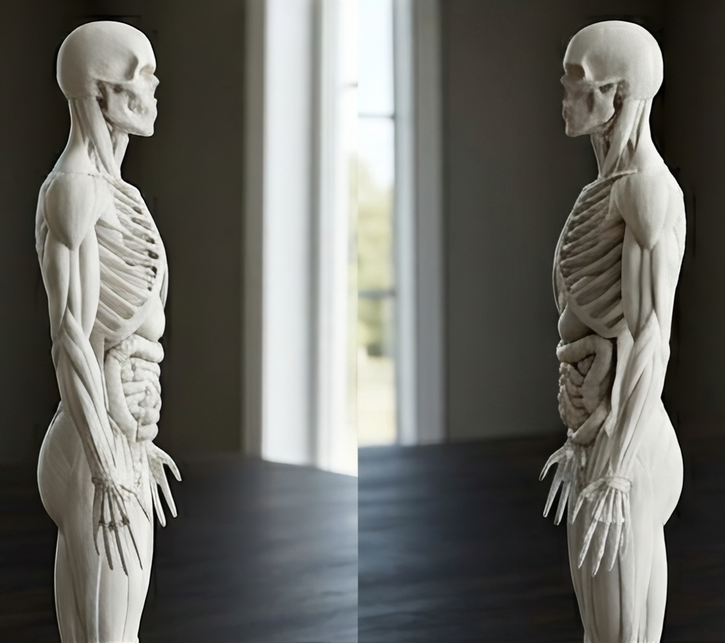 Human Anatomy Model 3D Print – Skeleton & Organs Figure | Educational Medical Model | PLA Nylon Resin | Desk Decor | Anatomy Gift