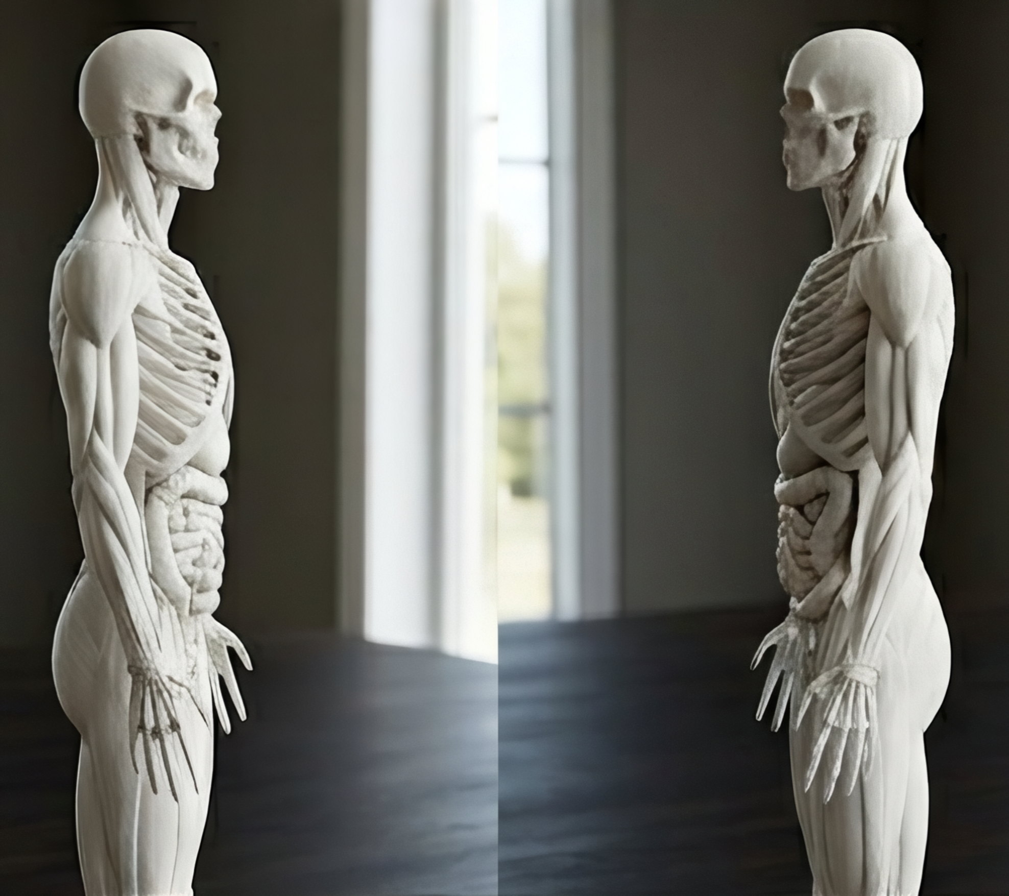 Human Anatomy Model 3D Print – Skeleton & Organs Figure | Educational Medical Model | PLA Nylon Resin | Desk Decor | Anatomy Gift