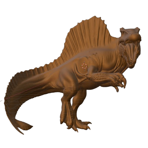 Spinosaurus Dinosaur Model – 3D Printed Prehistoric Sculpture in PLA & Smooth Nylon | Detailed Collectible | Various Colors