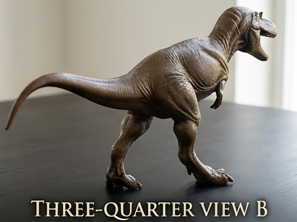 Albertosaurus 3D Print Dinosaur Model | Mini Dinosaur Figure | Fossil Replica | Desk Decor | Dino Gift | PLA Nylon Resin | 180mm Model