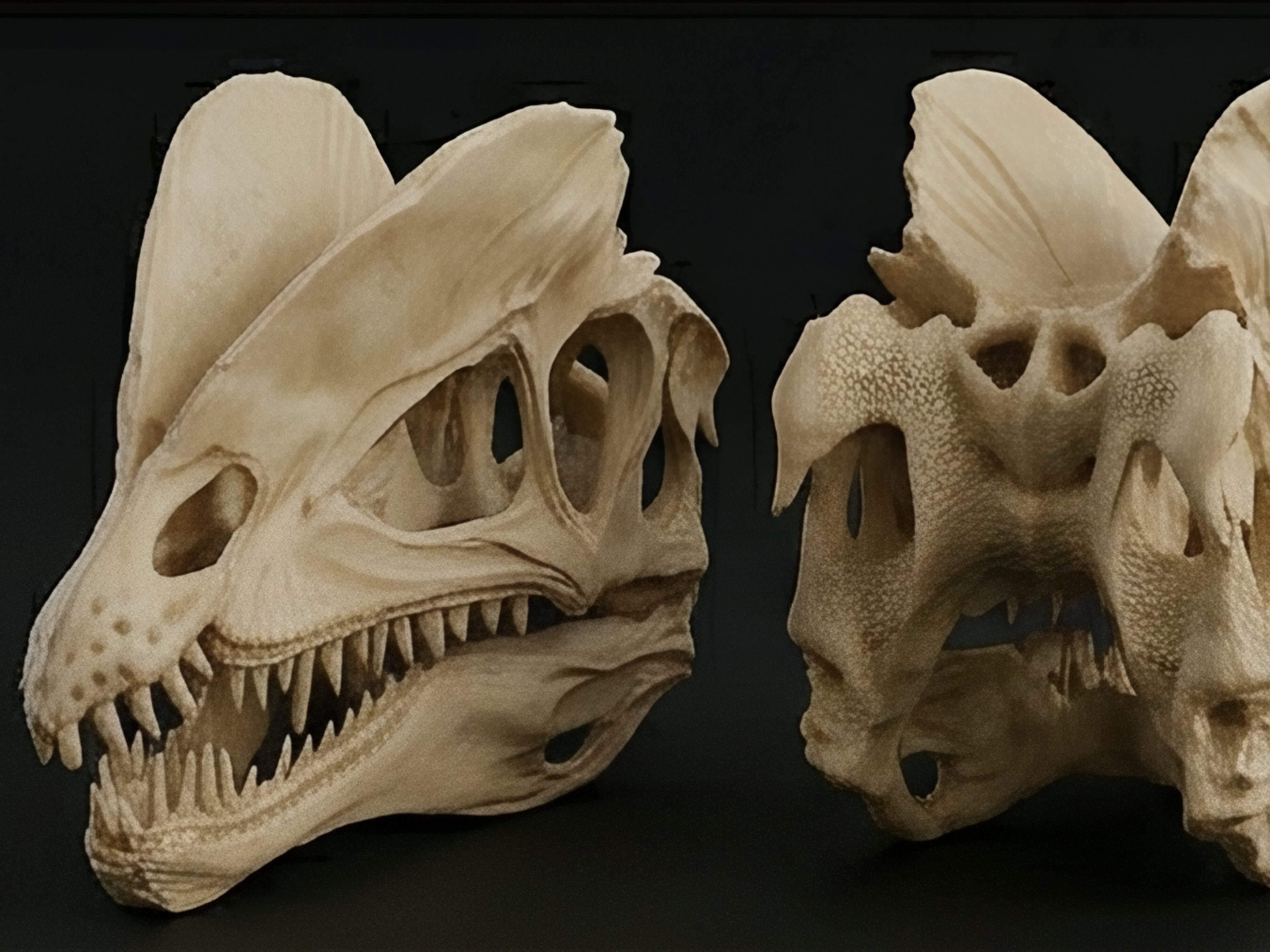 Dilophosaurus Skull 3D Print | Dinosaur Fossil Replica