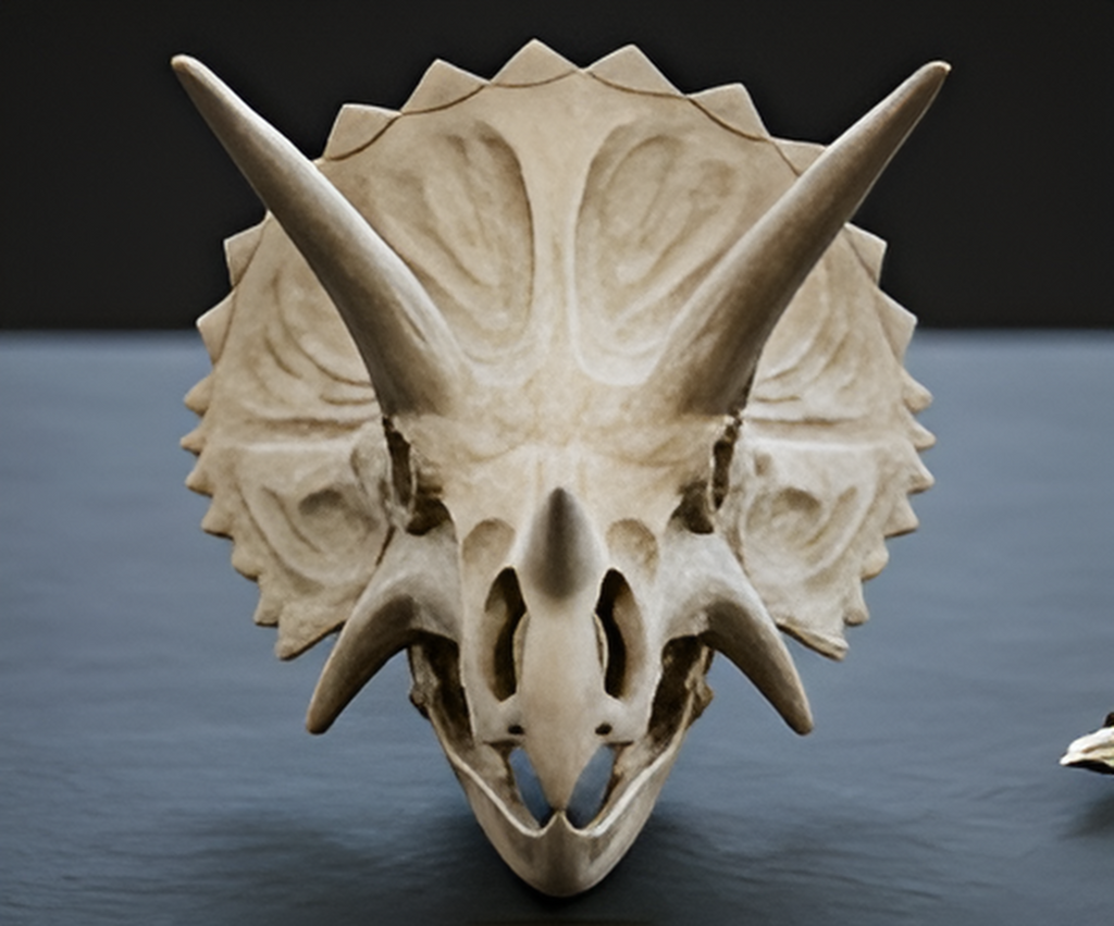 Triceratops Skull Replica 3D Print – Detailed Dinosaur Skull Model | PLA, Nylon & Resin