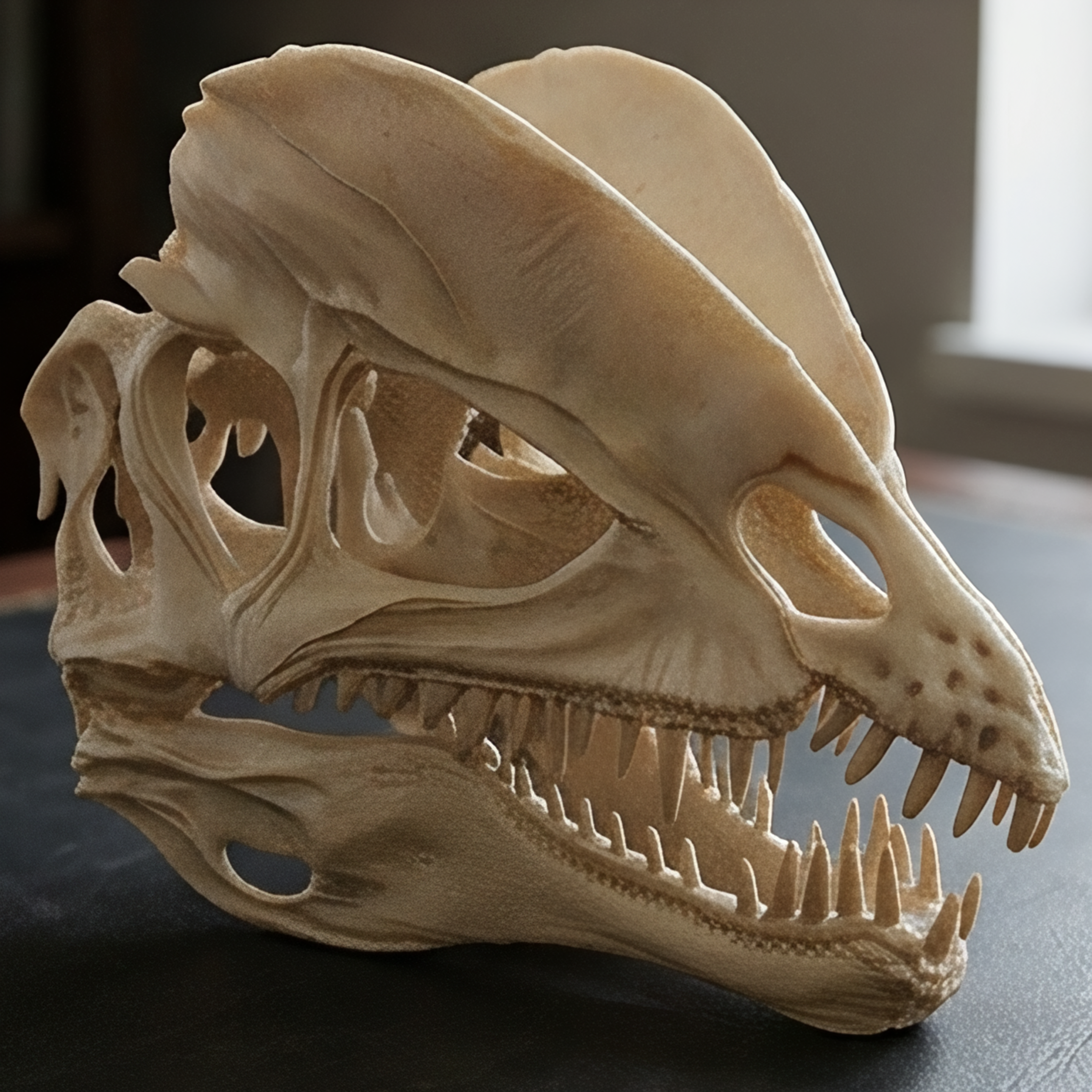 Dilophosaurus Skull 3D Print | Dinosaur Fossil Replica