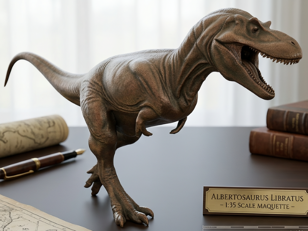 Albertosaurus 3D Print Dinosaur Model | Mini Dinosaur Figure | Fossil Replica | Desk Decor | Dino Gift | PLA Nylon Resin | 180mm Model