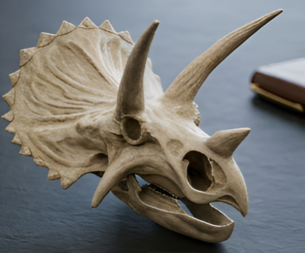 Triceratops Skull Replica 3D Print – Detailed Dinosaur Skull Model | PLA, Nylon & Resin