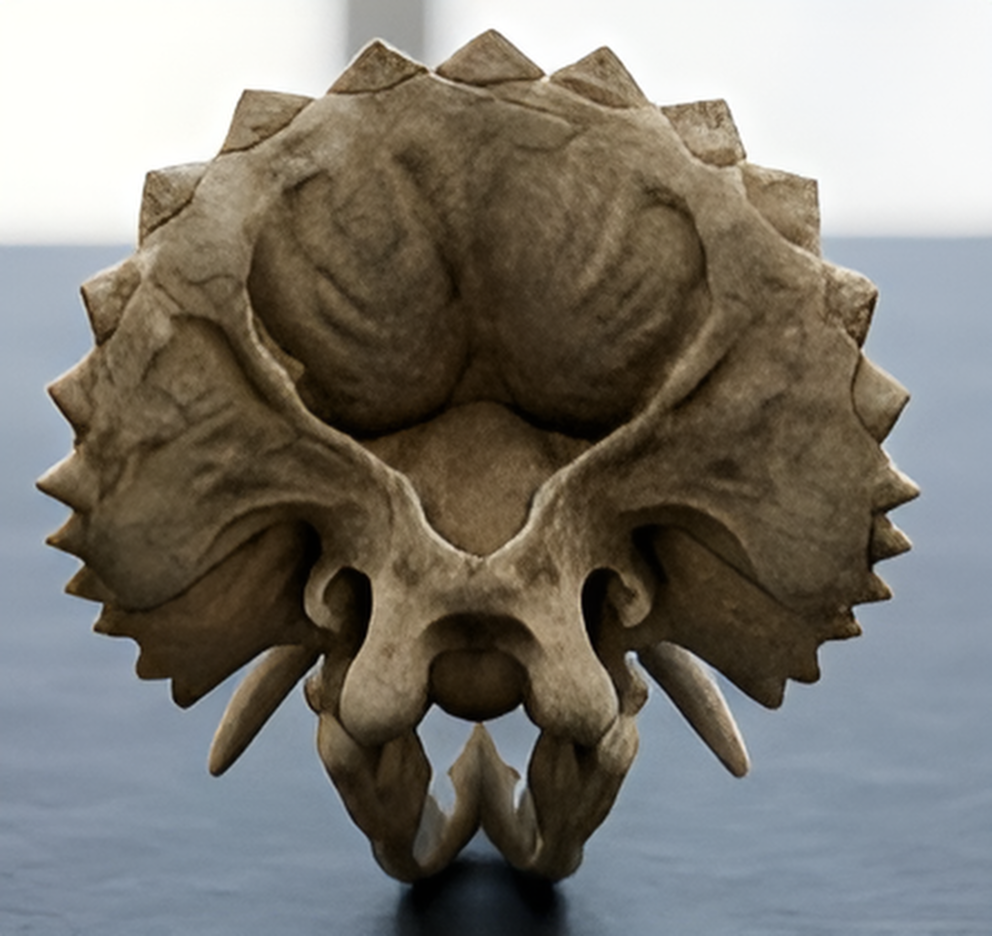 Triceratops Skull Replica 3D Print – Detailed Dinosaur Skull Model | PLA, Nylon & Resin