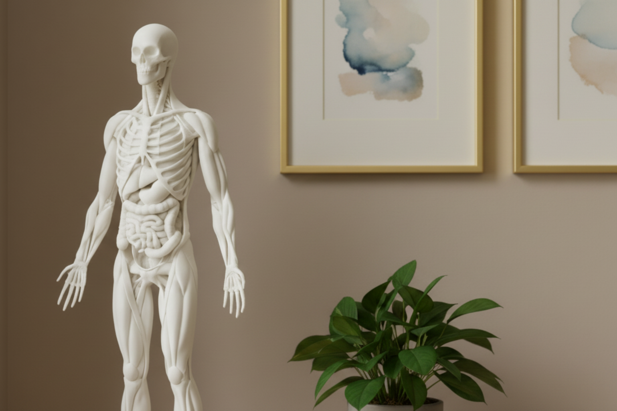 Human Anatomy Model 3D Print – Skeleton & Organs Figure | Educational Medical Model | PLA Nylon Resin | Desk Decor | Anatomy Gift