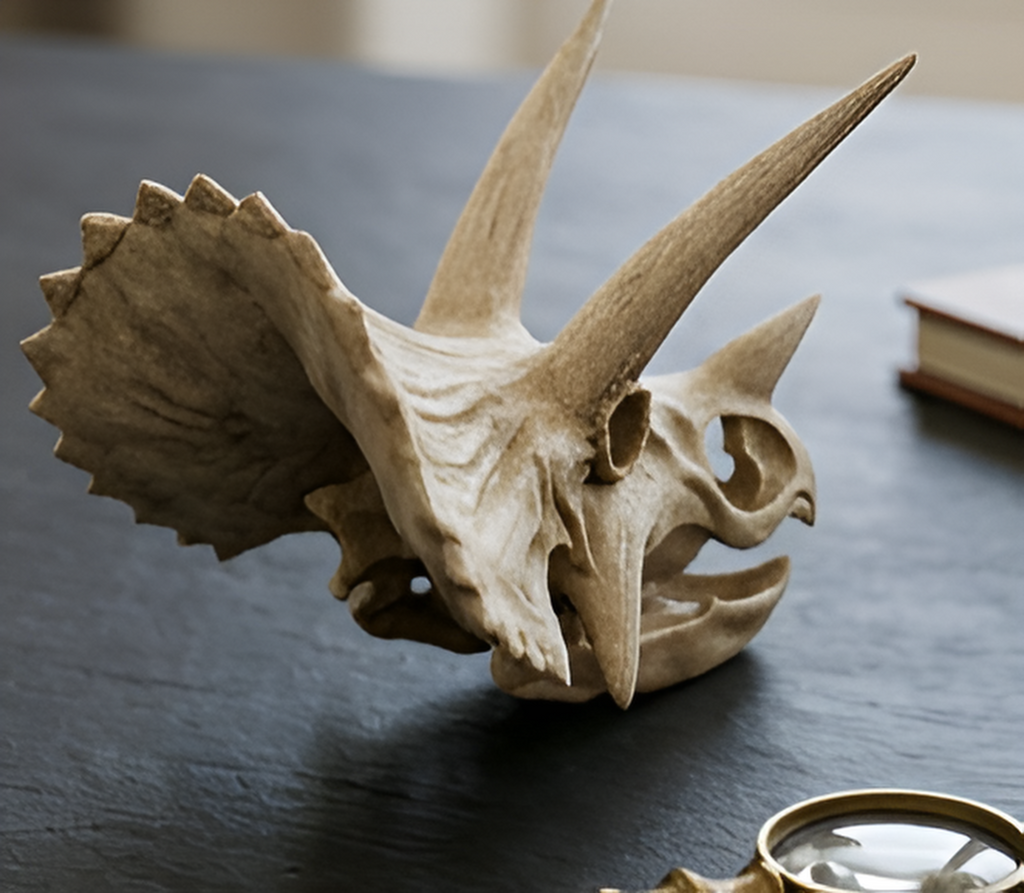 Triceratops Skull Replica 3D Print – Detailed Dinosaur Skull Model | PLA, Nylon & Resin