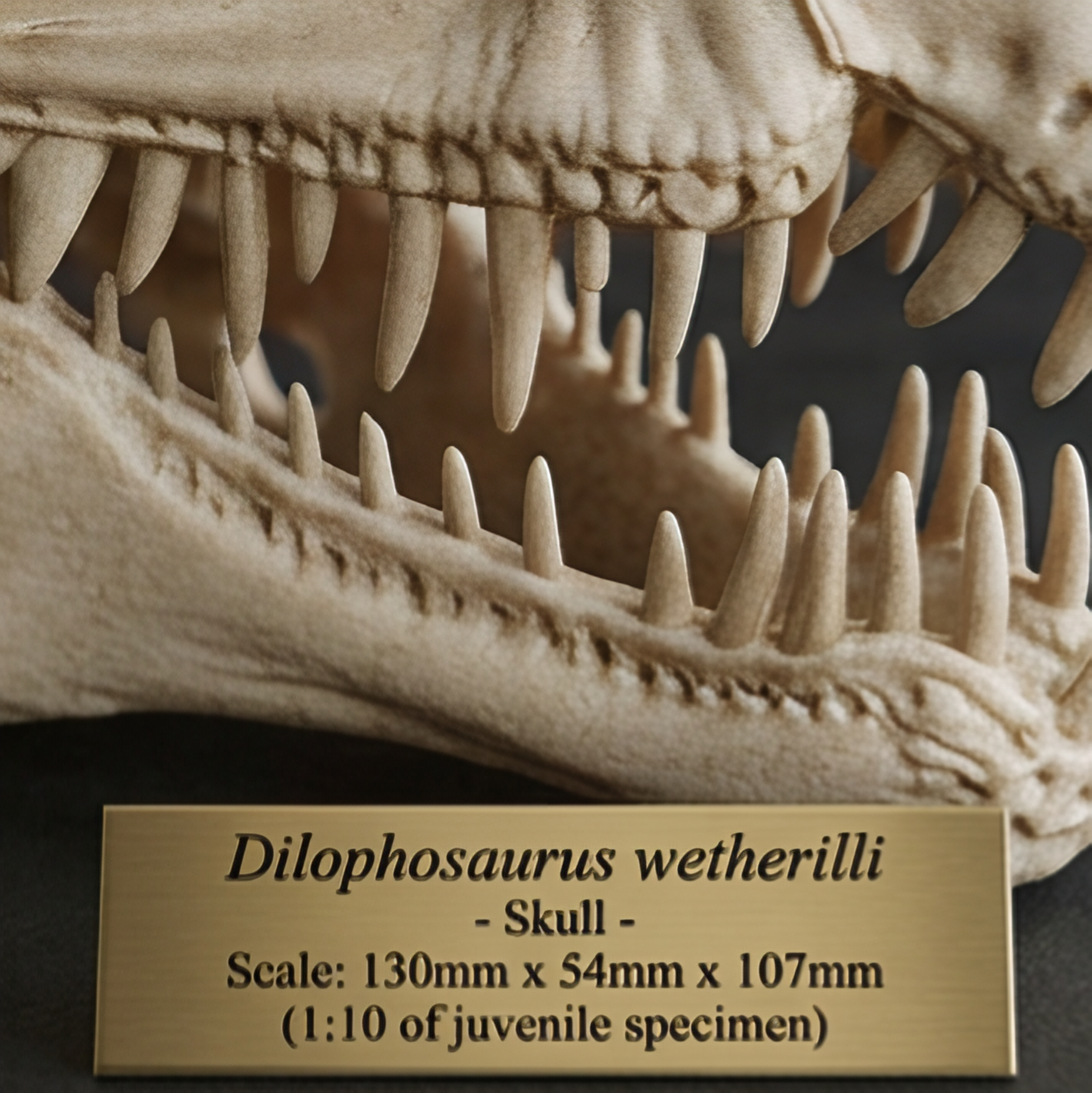 Dilophosaurus Skull 3D Print | Dinosaur Fossil Replica