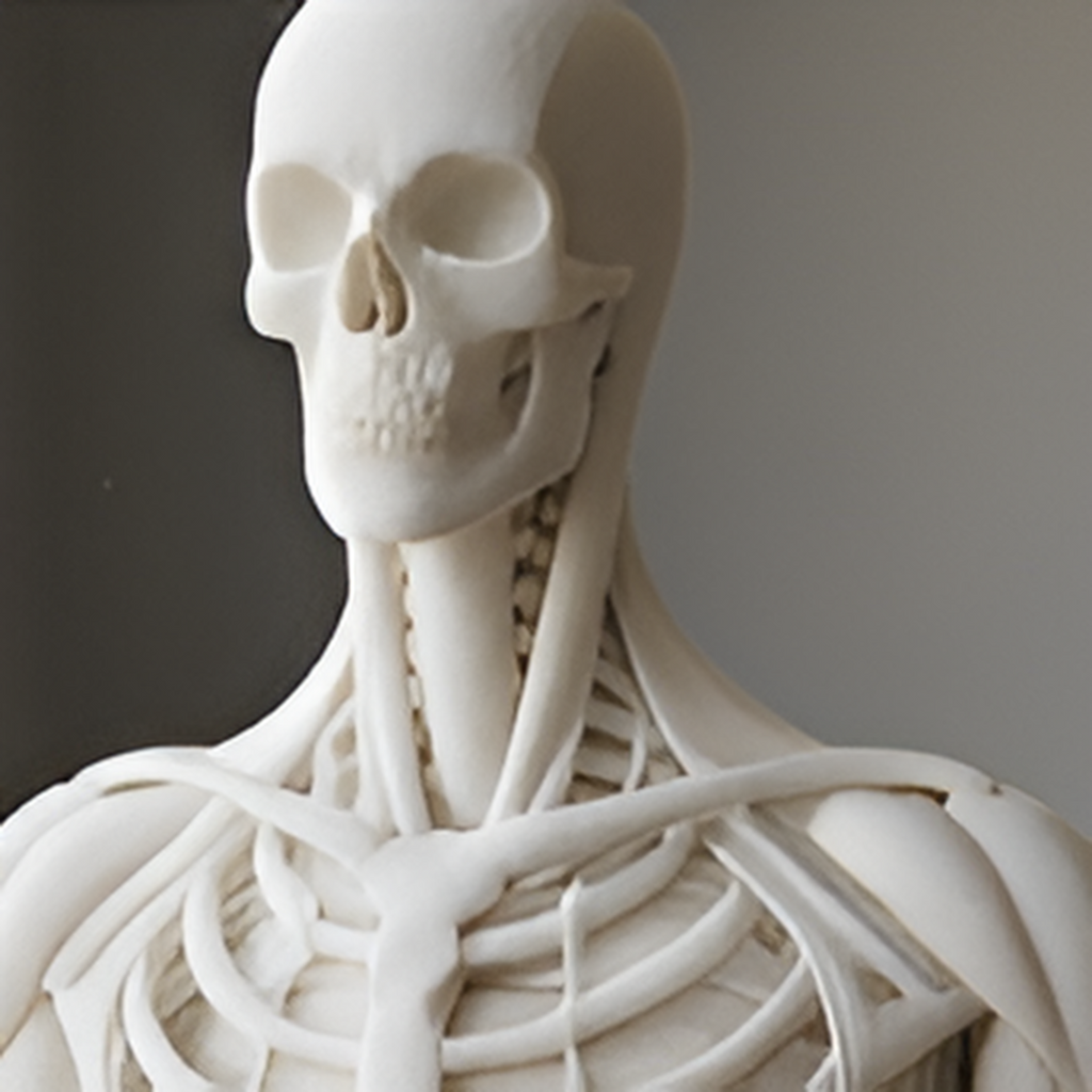 Human Anatomy Model 3D Print – Skeleton & Organs Figure | Educational Medical Model | PLA Nylon Resin | Desk Decor | Anatomy Gift