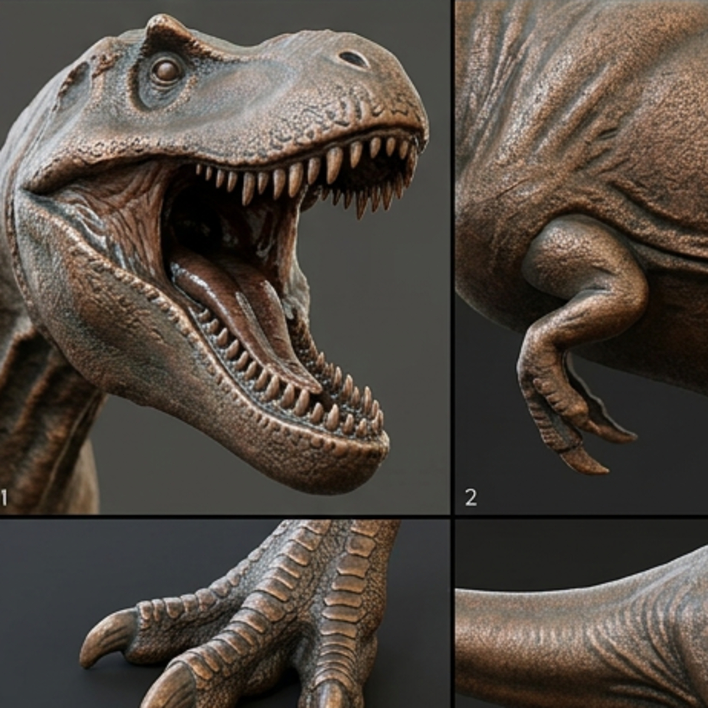 Albertosaurus 3D Print Dinosaur Model | Mini Dinosaur Figure | Fossil Replica | Desk Decor | Dino Gift | PLA Nylon Resin | 180mm Model