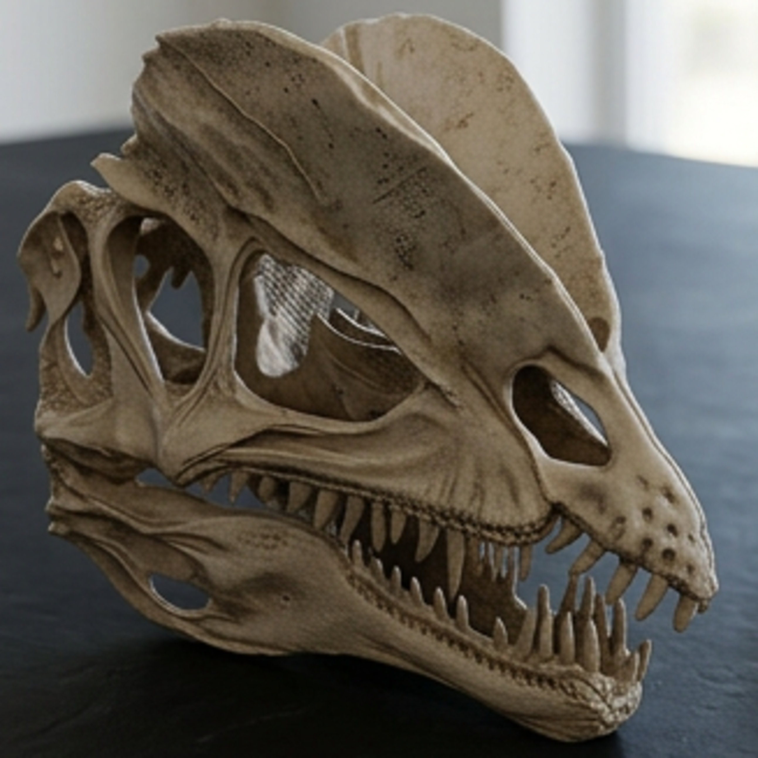 Dilophosaurus Skull 3D Print | Dinosaur Fossil Replica