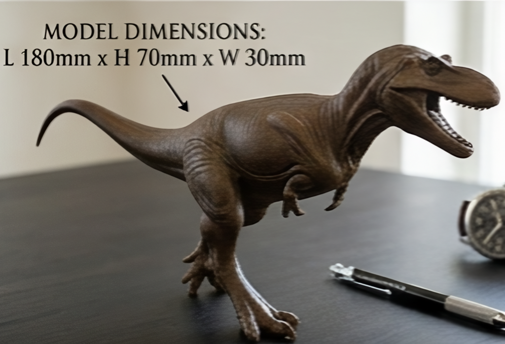 Albertosaurus 3D Print Dinosaur Model | Mini Dinosaur Figure | Fossil Replica | Desk Decor | Dino Gift | PLA Nylon Resin | 180mm Model
