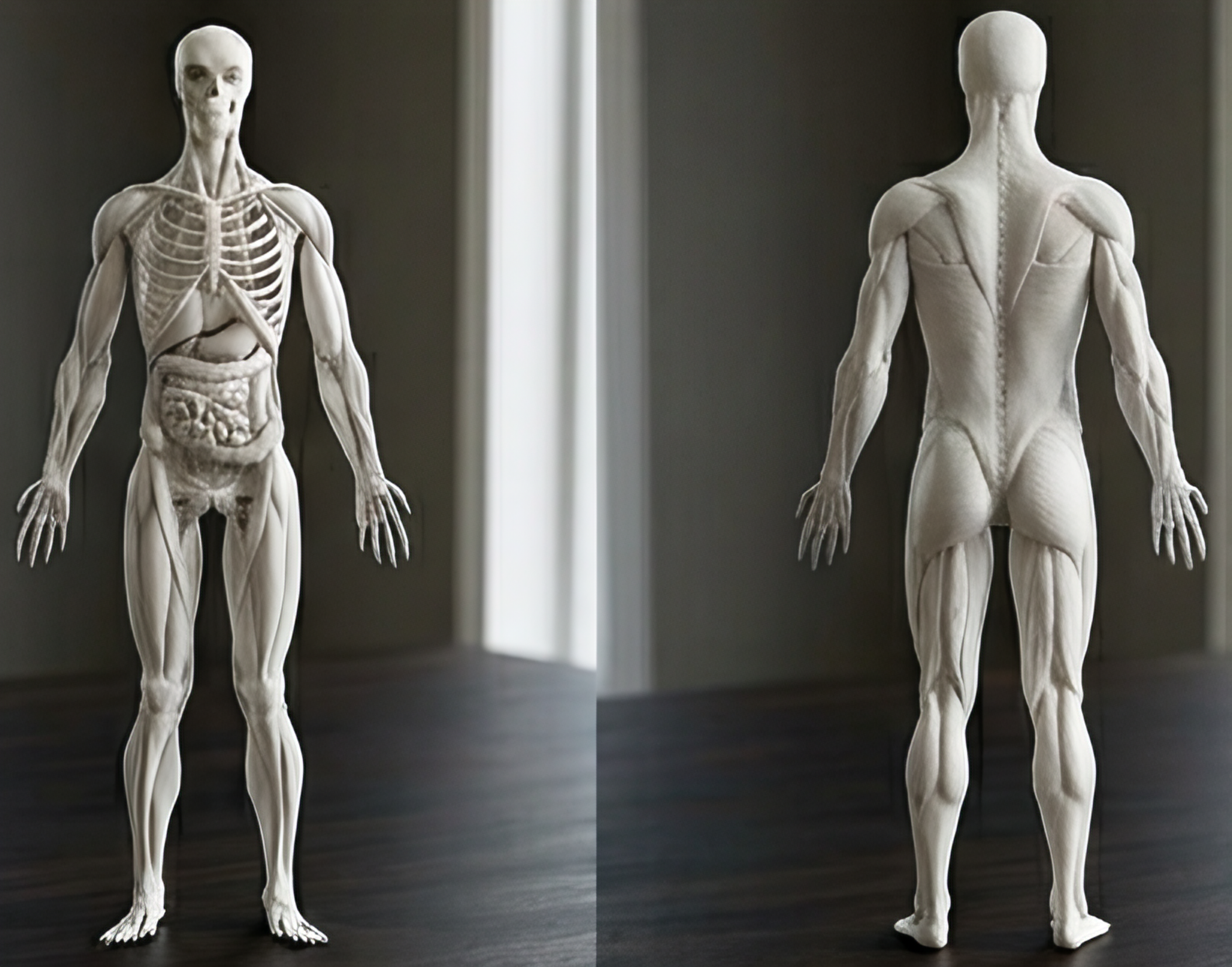 Human Anatomy Model 3D Print – Skeleton & Organs Figure | Educational Medical Model | PLA Nylon Resin | Desk Decor | Anatomy Gift