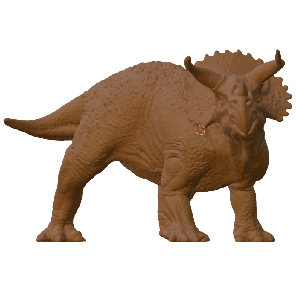 Triceratops 3D Printed Model – Dinosaur Sculpture | PLA & Smooth Nylon | Detailed Prehistoric Collectible | Various Colors