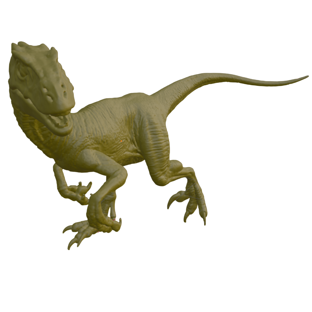 Velociraptor 3D Model – Dinosaur Sculpture | PLA / Smooth Nylon | Detailed Prehistoric Display Model | 130mm Collectible