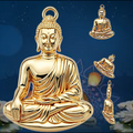 3D Buddha Pendant with Jump Ring – Solid 14K or 18K Gold – Luxury Spiritual Jewelry