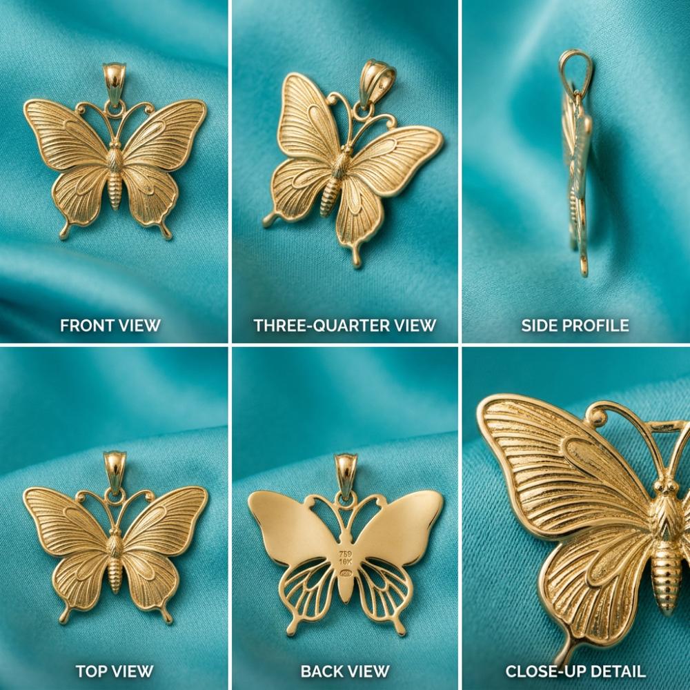 Butterfly Stud Earrings in Polished Silver & Brass | Delicate Insect Wing Earrings | Minimalist Everyday Jewelry | 15mm Butterfly Earrings