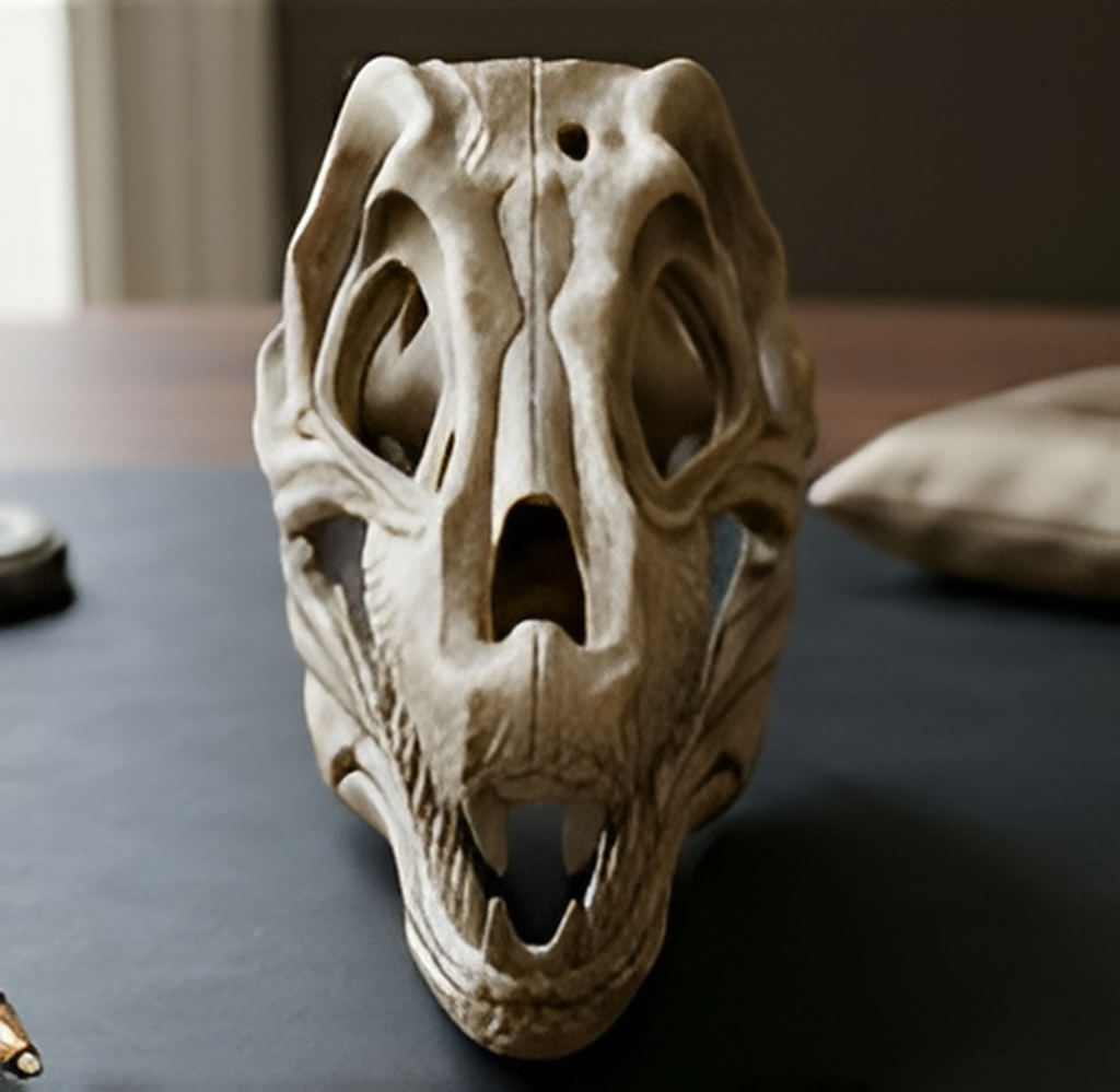 Velociraptor Skull 3D Print | Dinosaur Fossil Replica