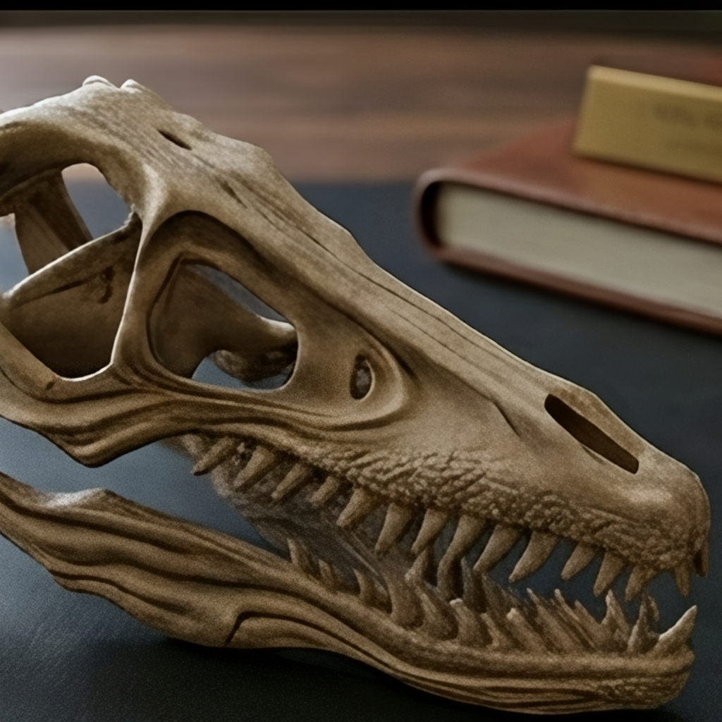 Velociraptor Skull 3D Print | Dinosaur Fossil Replica