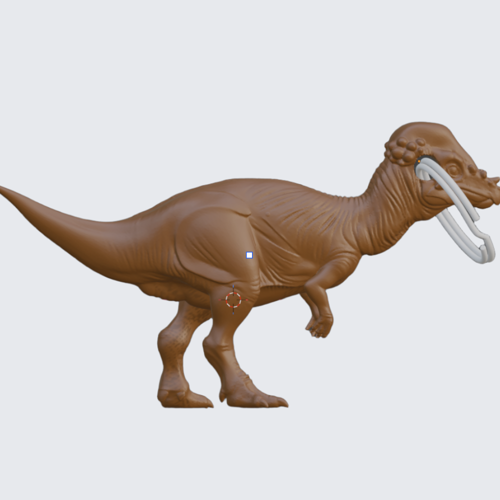 Pachycephalosaurus Keyring Tag 3D Print – Dinosaur Keychain Charm (40mm) – PLA, Nylon, TPU – Dome Head Dino Gift (Ring Not Included)
