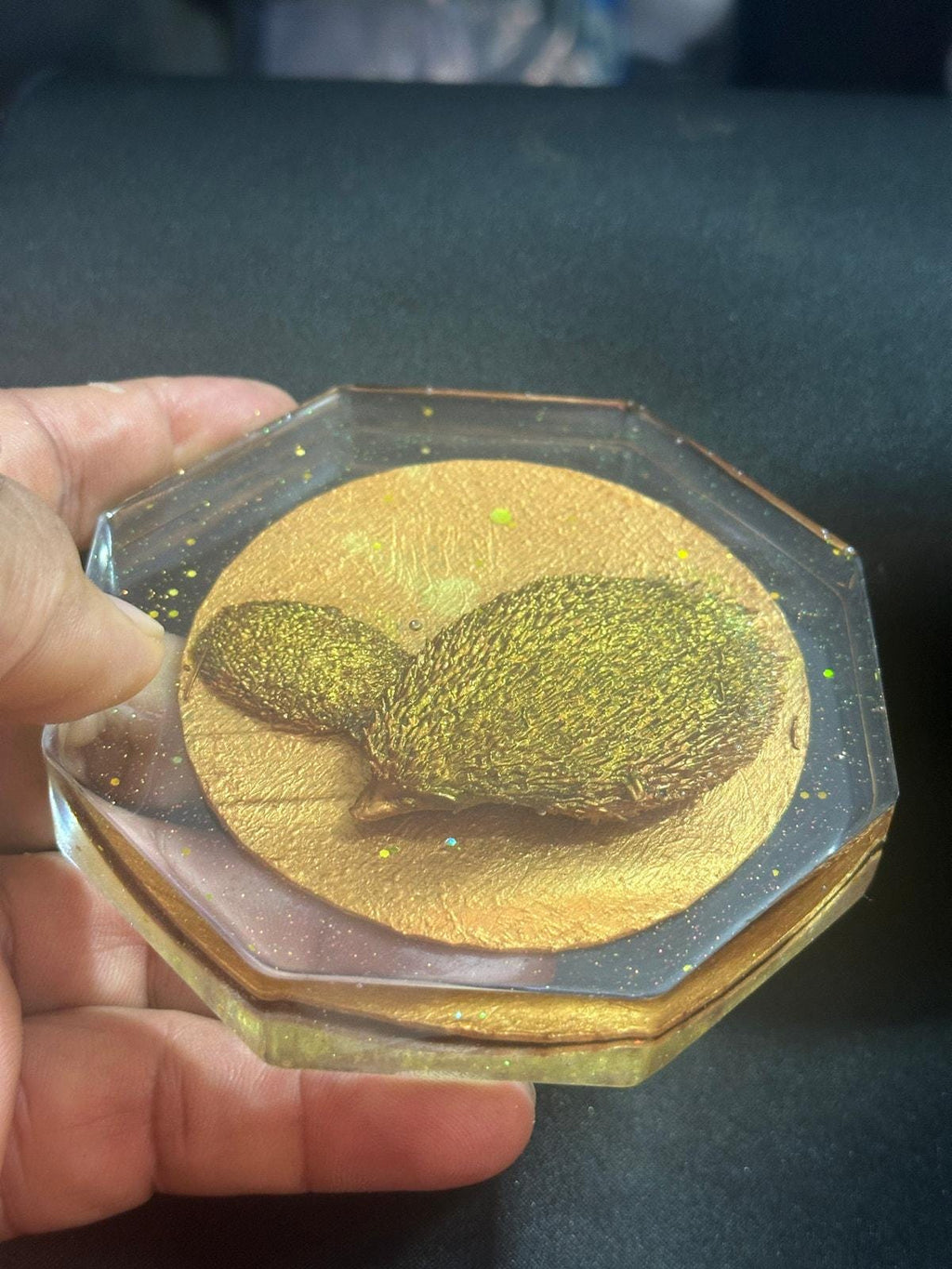 Hedgehog with Baby Sculpture – Handcrafted Animal Figurine | Wildlife Home Décor Gift