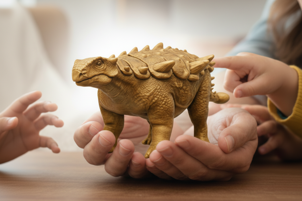 Ankylosaurus 3D Printed Model – Armored Dinosaur Sculpture | PLA & Smooth Nylon | Various Colors | Detailed Prehistoric Collectible