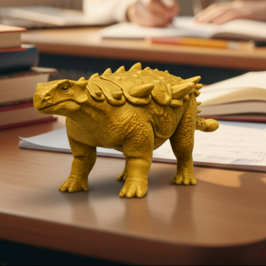 Ankylosaurus 3D Printed Model – Armored Dinosaur Sculpture | PLA & Smooth Nylon | Various Colors | Detailed Prehistoric Collectible