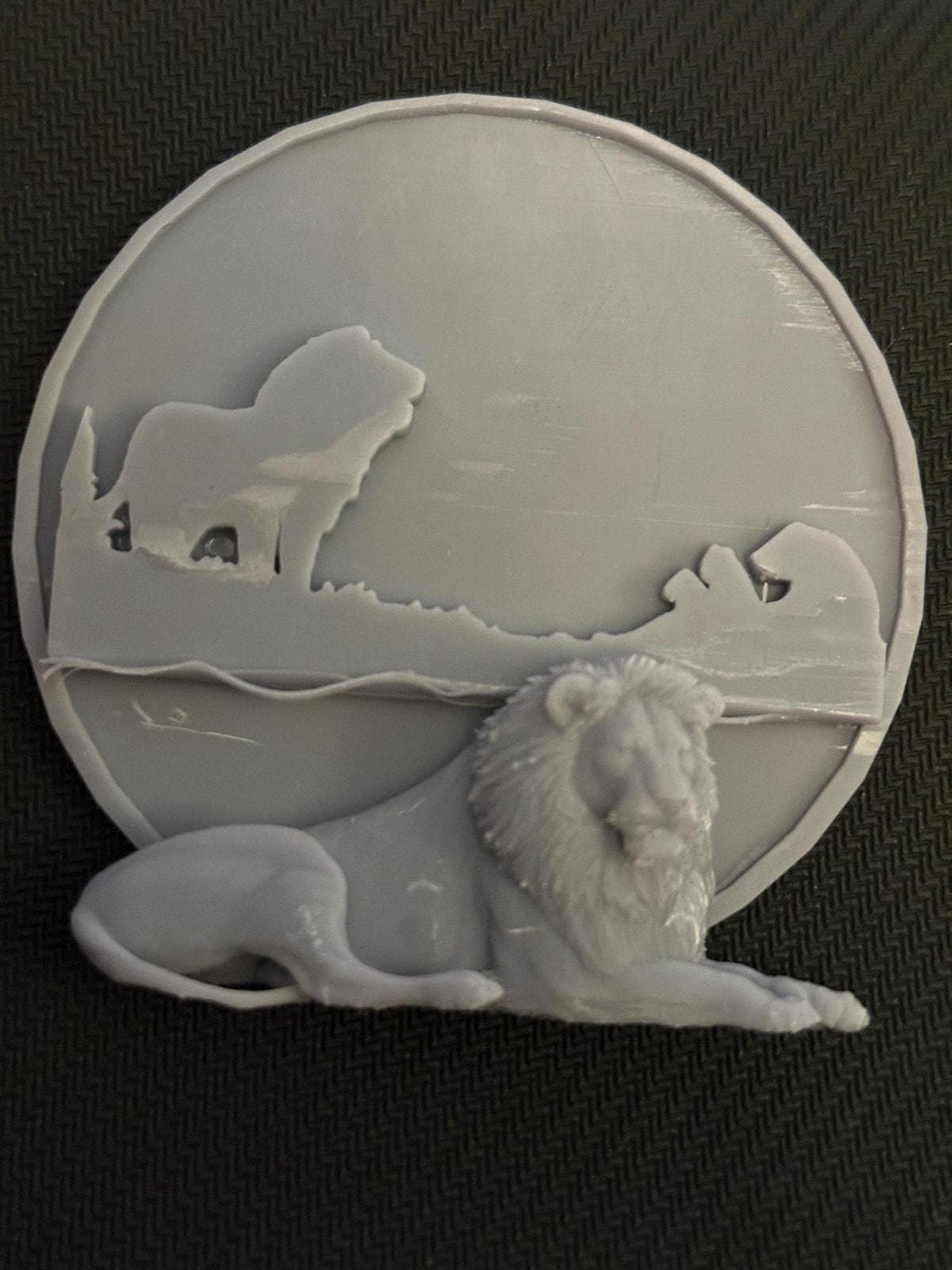 Majestic Lion in Savannah – Wildlife Sculpture/Decor