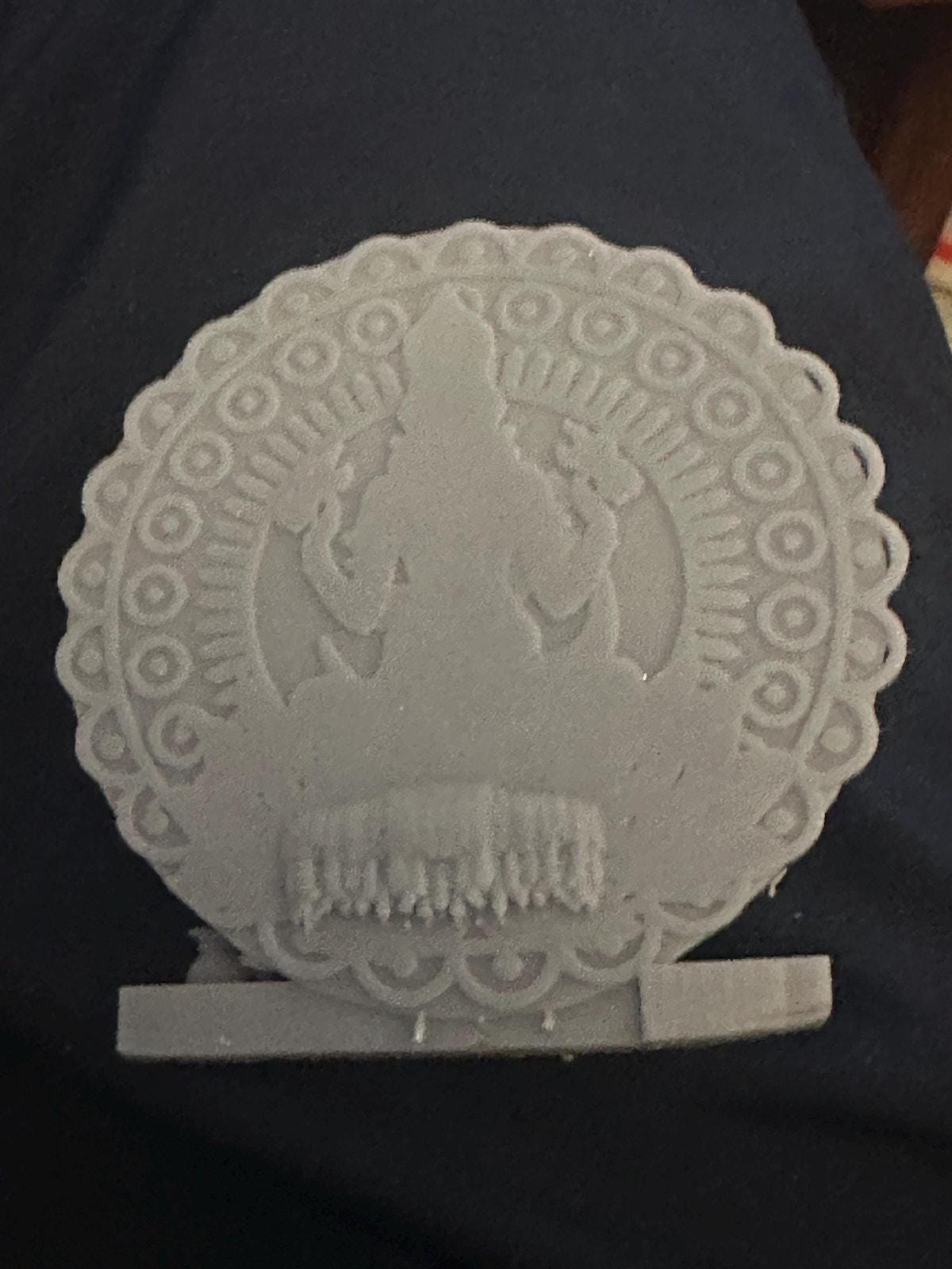 Gold Lord Ganesh Resin Statue | Handmade Hindu Decor