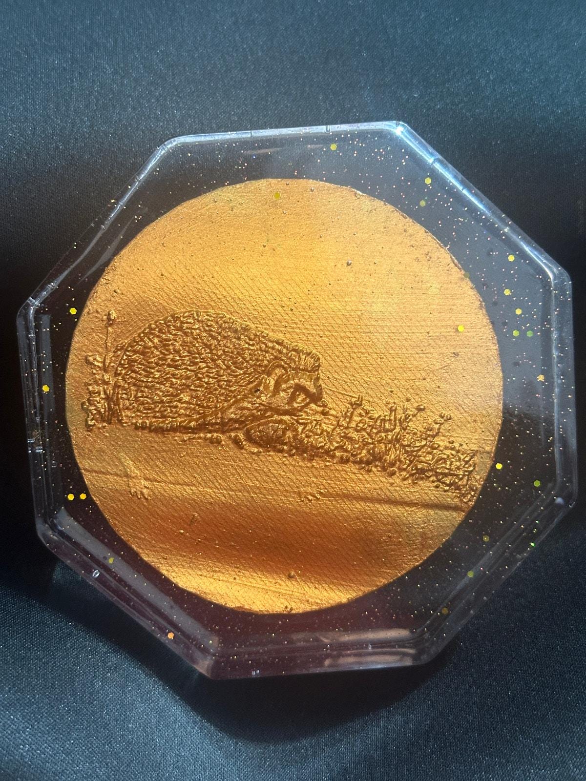 Hedgehog with Baby Sculpture – Handcrafted Animal Figurine | Wildlife Home Décor Gift