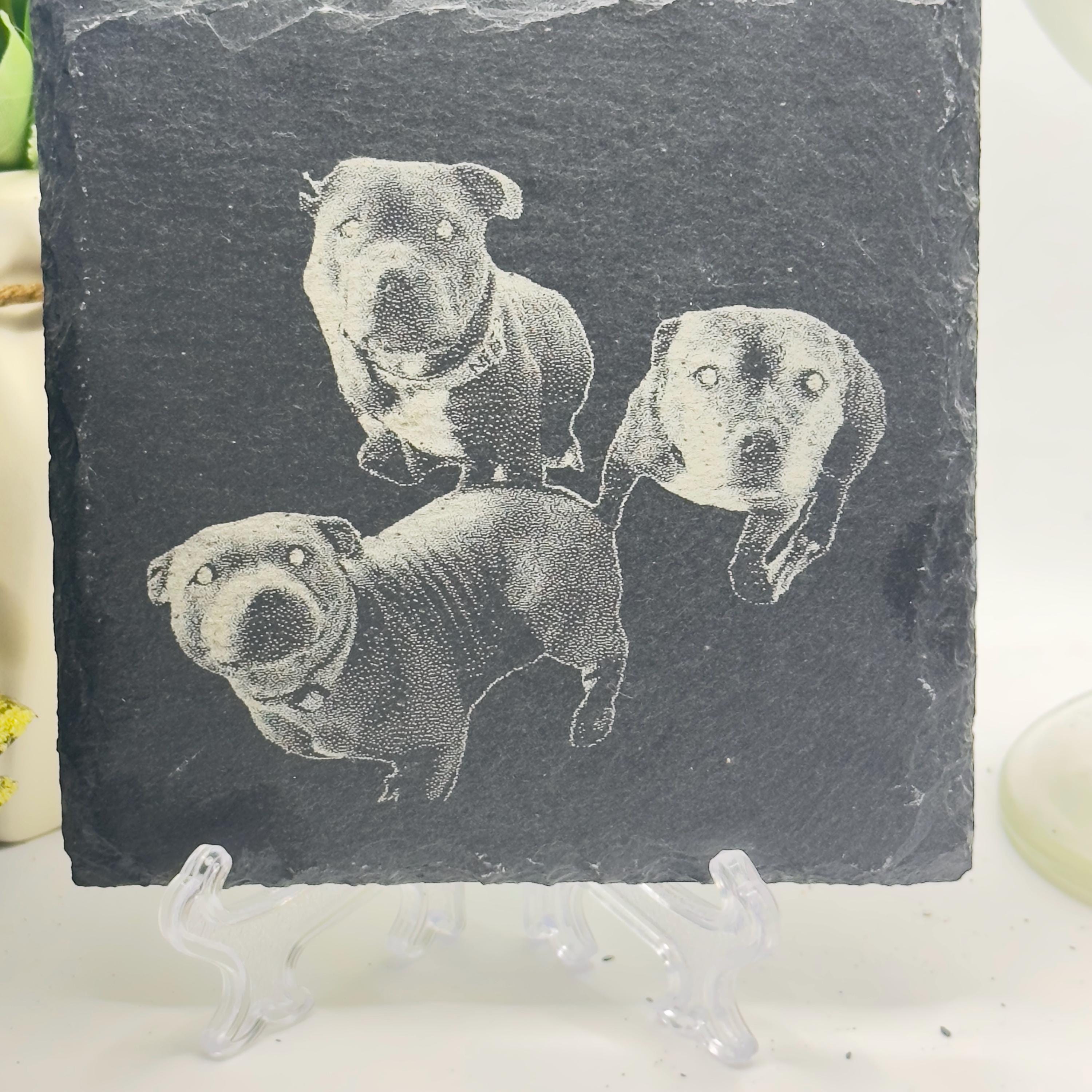 Rhodesian Ridgeback Slate Coaster | Ridgeback Dog Gift | Engraved Dog Coaster | Pet Lover Gift | Natural Stone